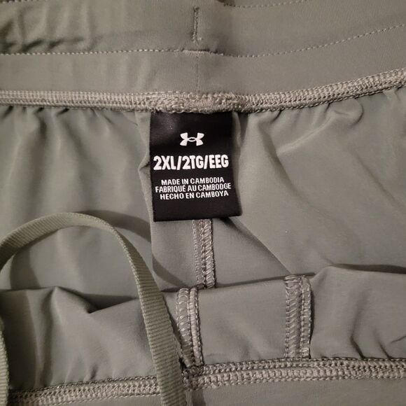 Under Armour UA Storm Run Green Track Pants Size 2XL Men's Flaw - Picture 5 of 16